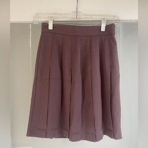 NWT Lichi Brown Pleated Mini Skirt XS